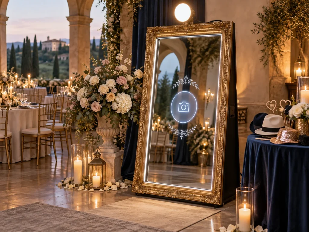 Magic Mirror photobooth per matrimonio