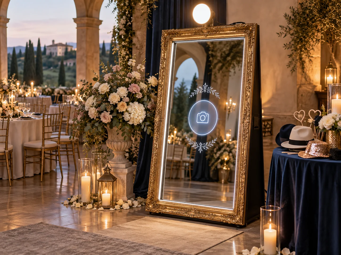 Magic Mirror photobooth per matrimonio
