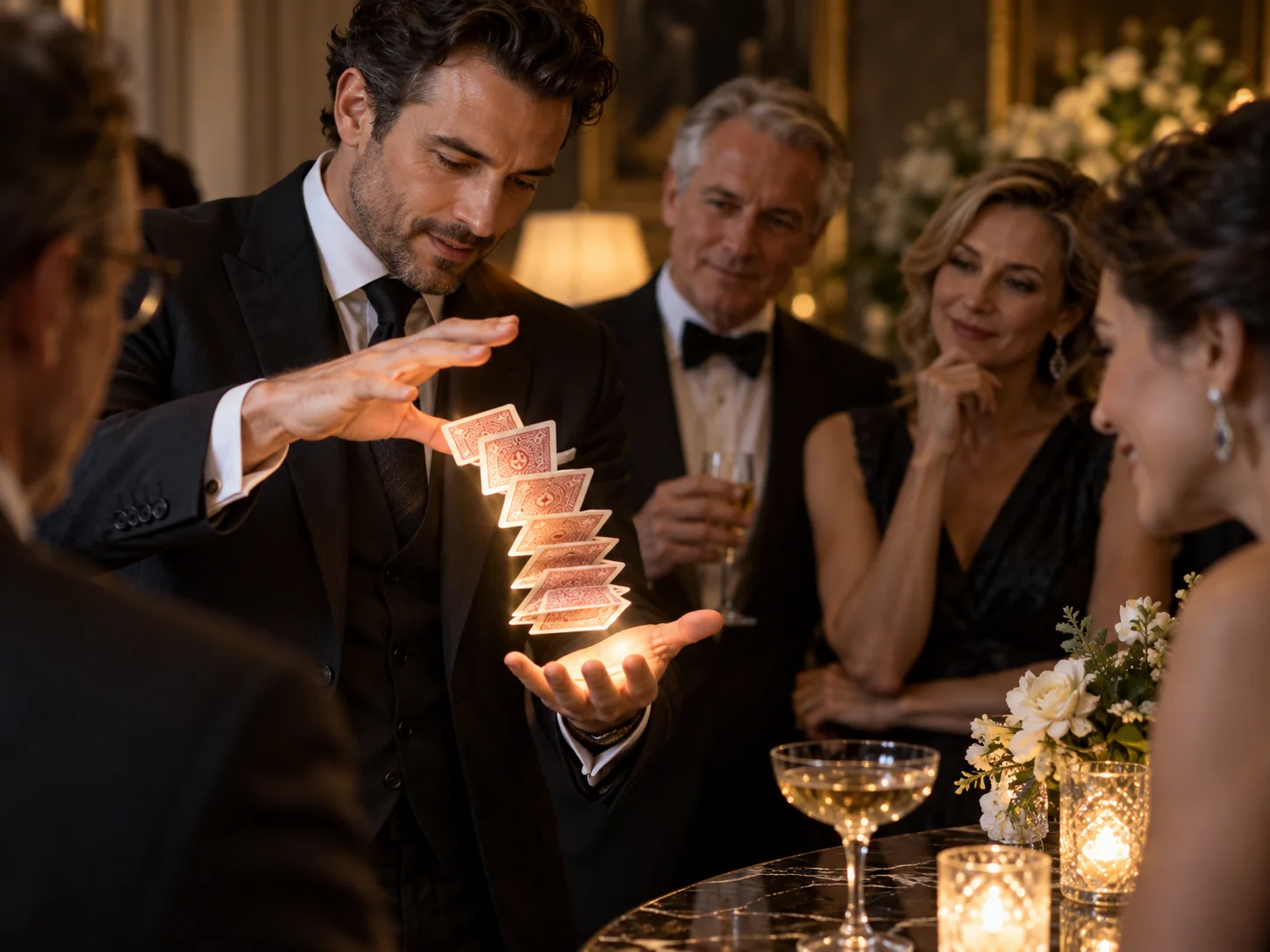Spettacolo di magia elegante per eventi privati